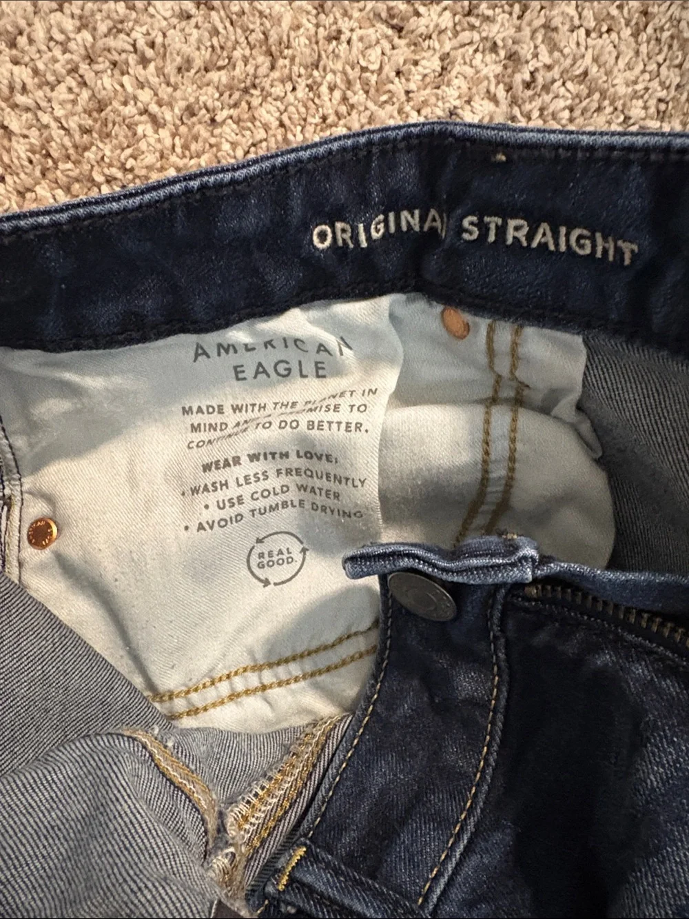 American Eagle Outfitters Men’s Indigo Straight Jeans